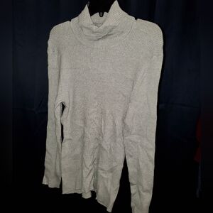 Style & Co. Women's Ribbed Turtleneck Sweater - Light Gray